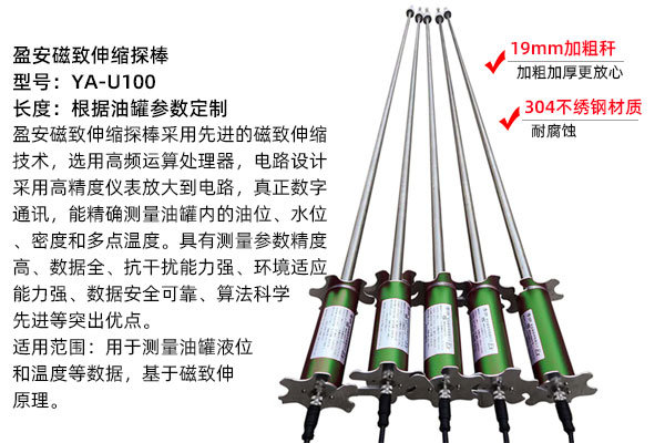 盈安YA-U100系列型磁致伸缩液位计的用途